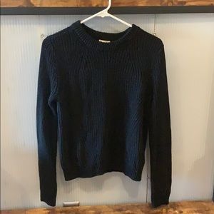Black Cropped Sweater